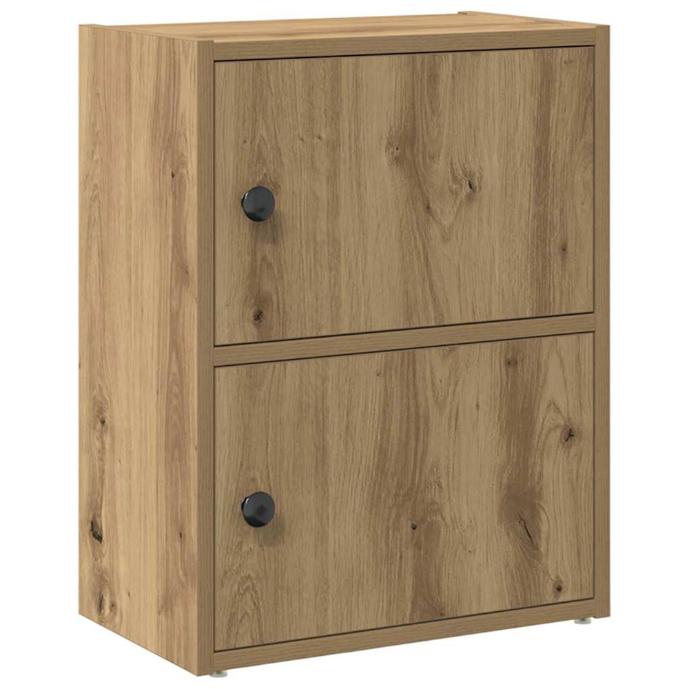 Bibliothèque chêne artisanal 40x24x52 cm bois d'ingénierie