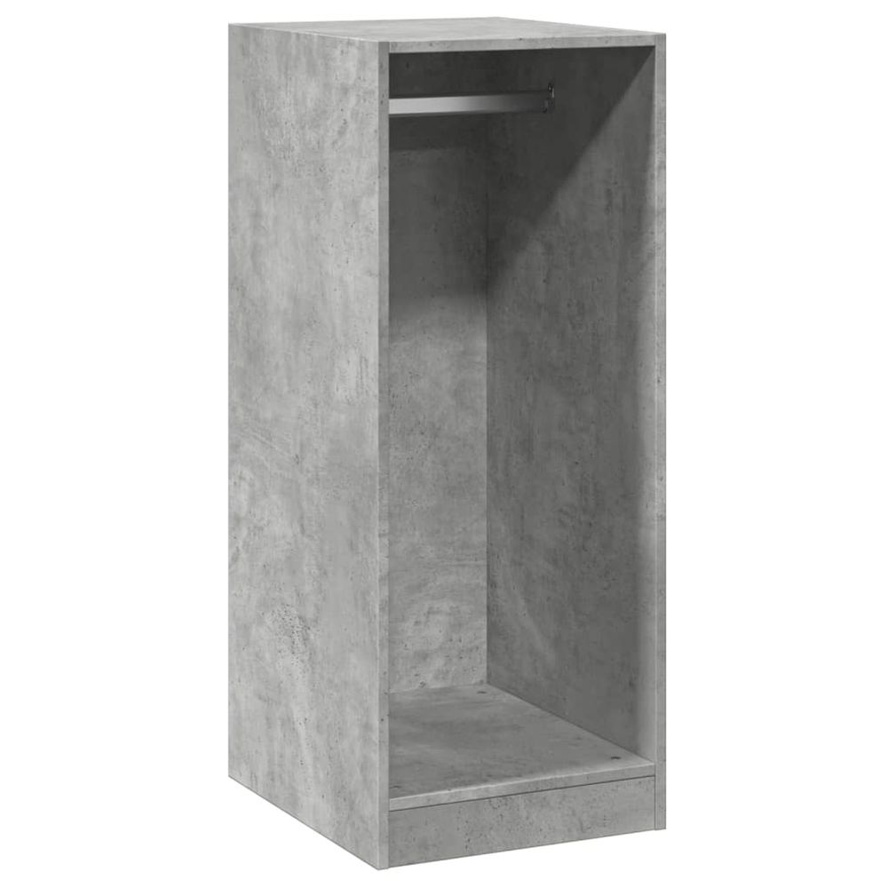 Garde-robe gris béton 48x41x102 cm bois d'ingénierie
