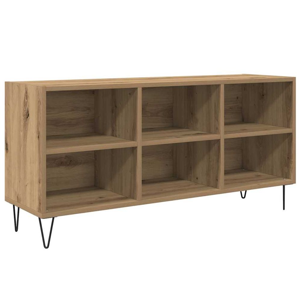 Meuble tv 103,5 x 30 x 50 cm chêne artisanal bois d'ingénierie
