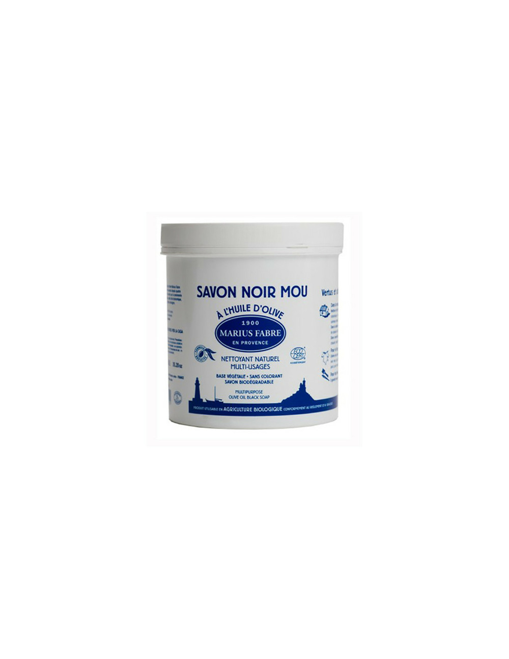 Savon noir en pate 1 kg - marius fabre