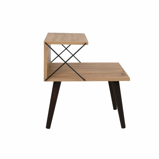 Table d'appoint en bois et métal nino