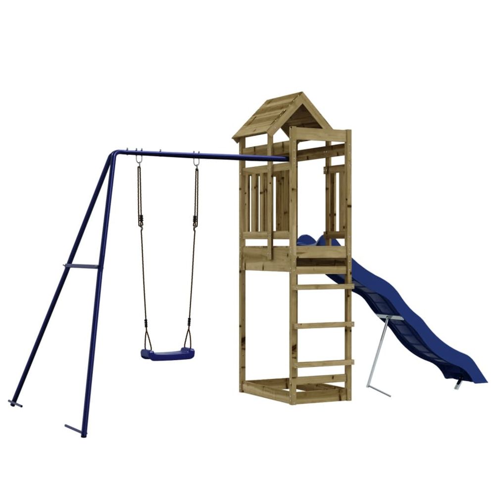Aire de jeux d'extérieur bois de pin imprégné