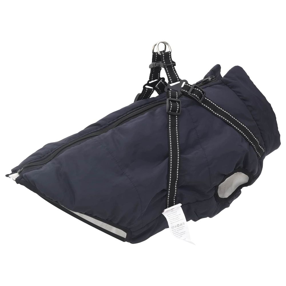 Manteau pour chien bleu marine l52 fleece et polyester