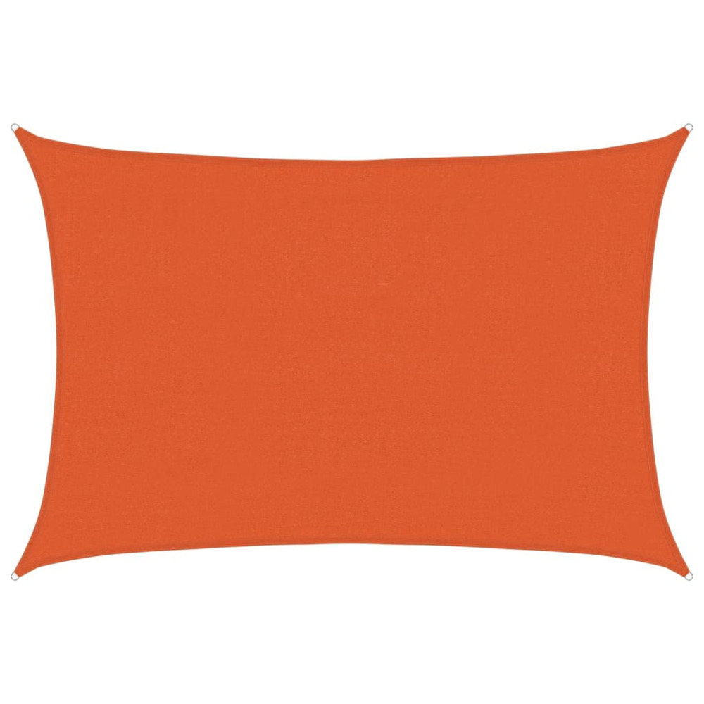 Voile d'ombrage 160 g/m² rectangulaire orange 4x5 m pehd