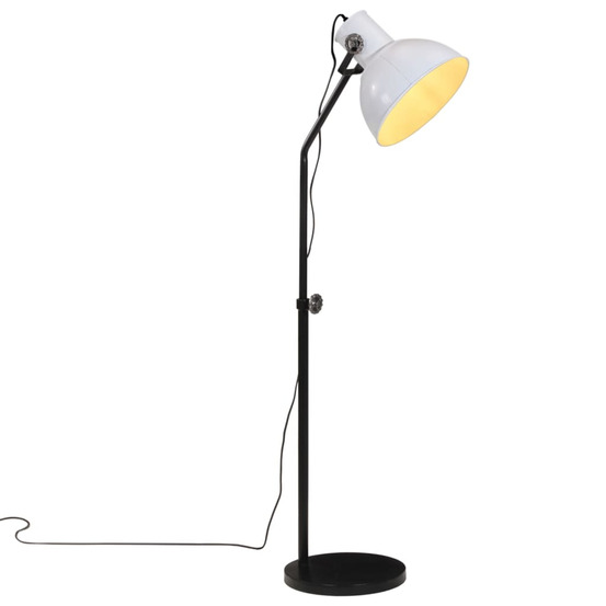 Lampadaire 25 w blanc 30x30x90-150 cm e27