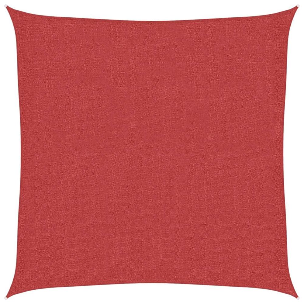 Voile d'ombrage 160 g/m² rouge 3x3 m pehd