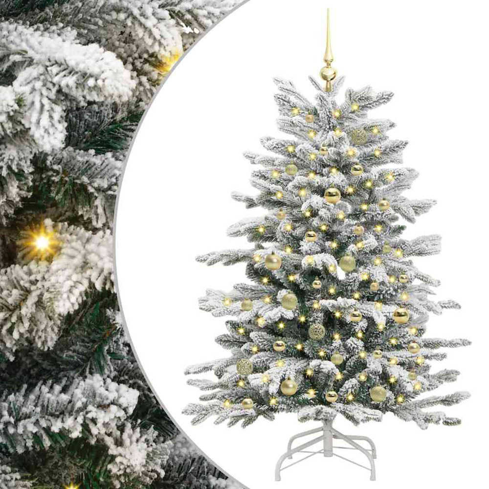 Sapin de noël artificiel à branches articulées blanc 150 cm