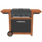 Barbecue gaz grill et plancha campingaz adelaide 3 woody l 14 kw
