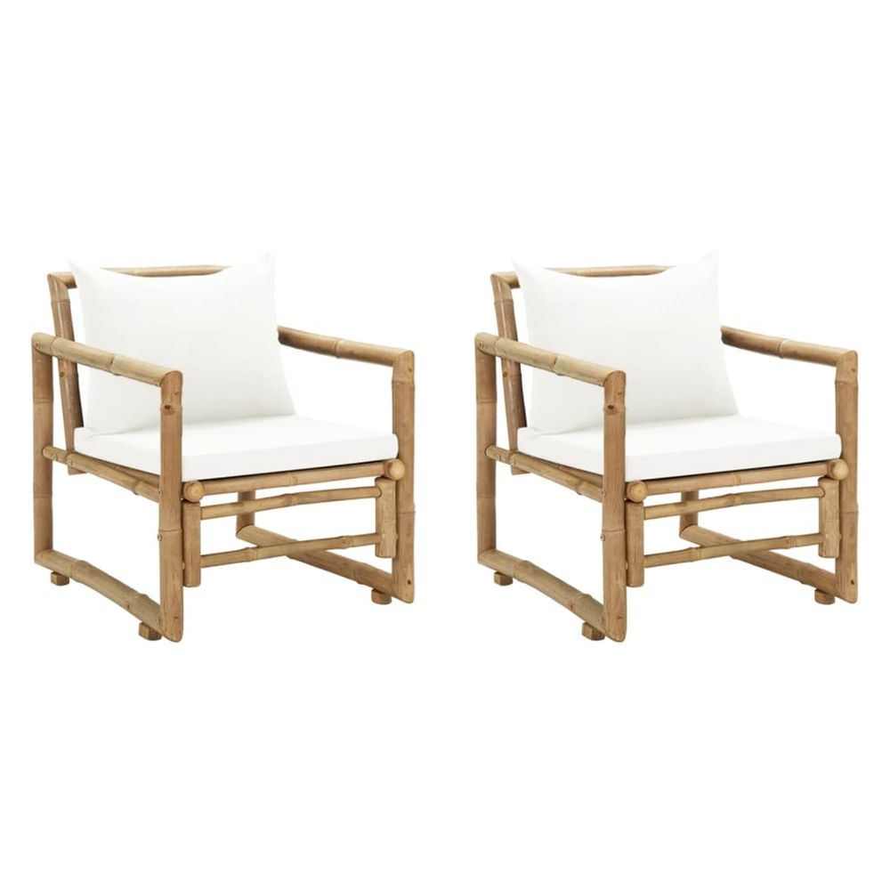 CHAISES DE JARDIN 2 PCS AVEC 2-(866890)