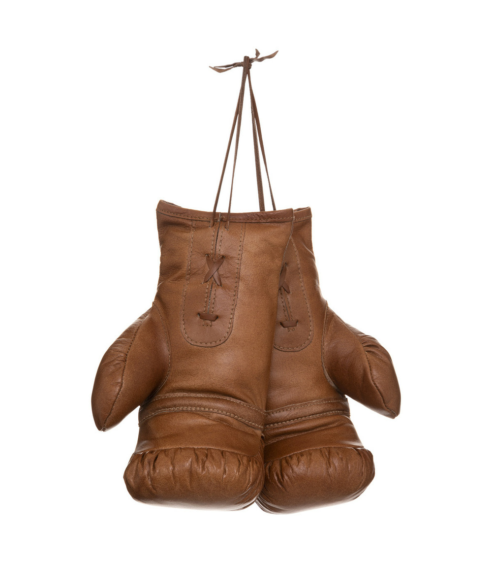Gants de boxe en cuir esprit loft