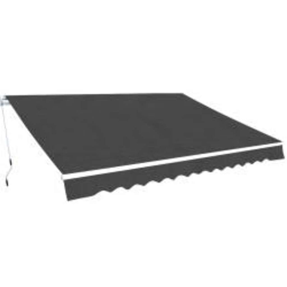Auvent pliable manuel 600 cm anthracite