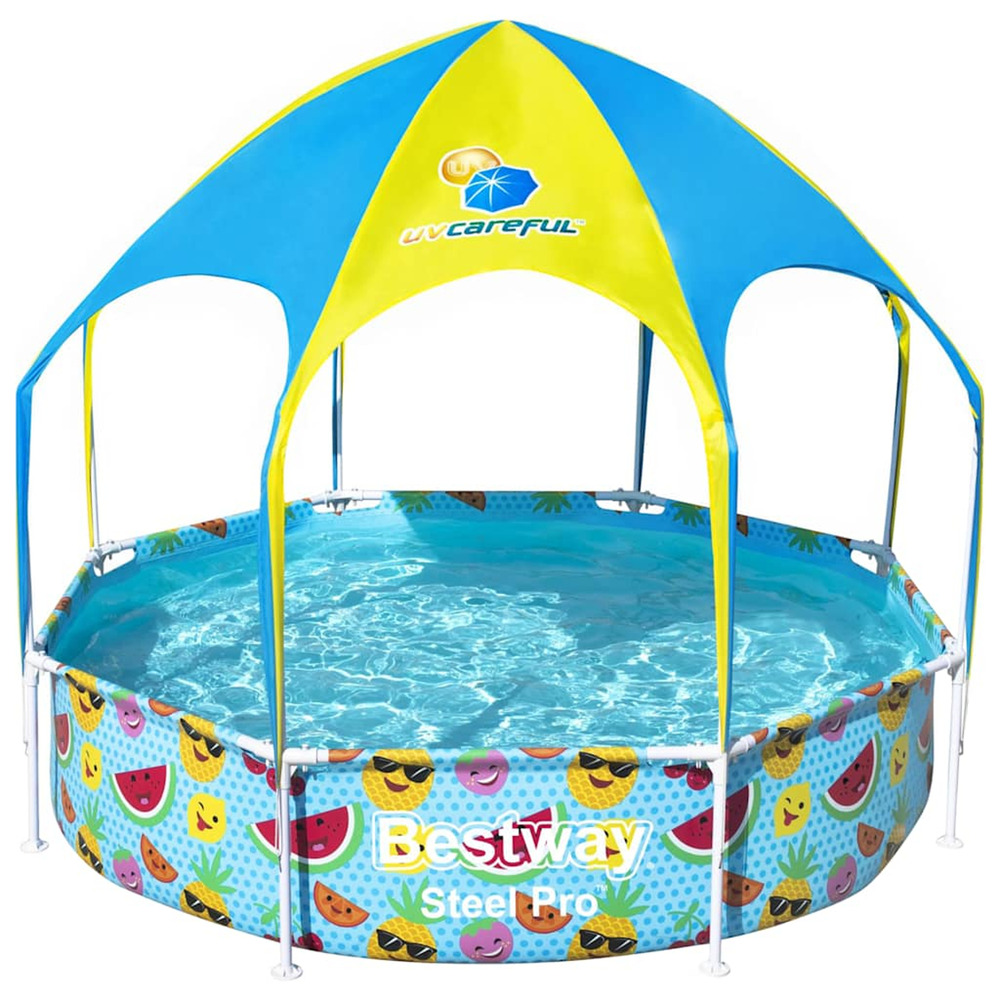 Piscine hors sol pour enfants pro uv careful acier 244x51 cm