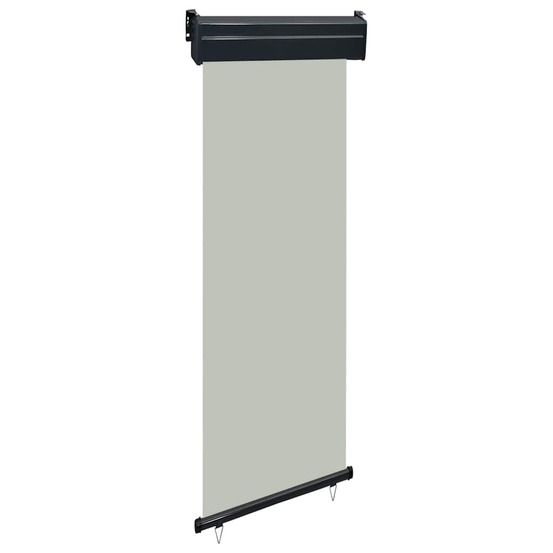 Auvent latéral de balcon 65x250 cm gris