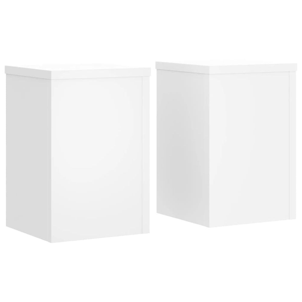 Support de plante 2 pièces blanc 25 x 25 x 35 cm