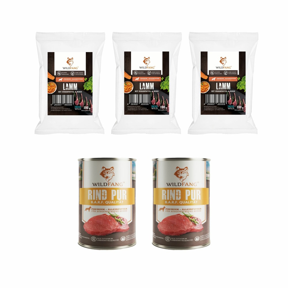 Wildfang - coffret gourmet adulte - aliments secs et humides - boeuf