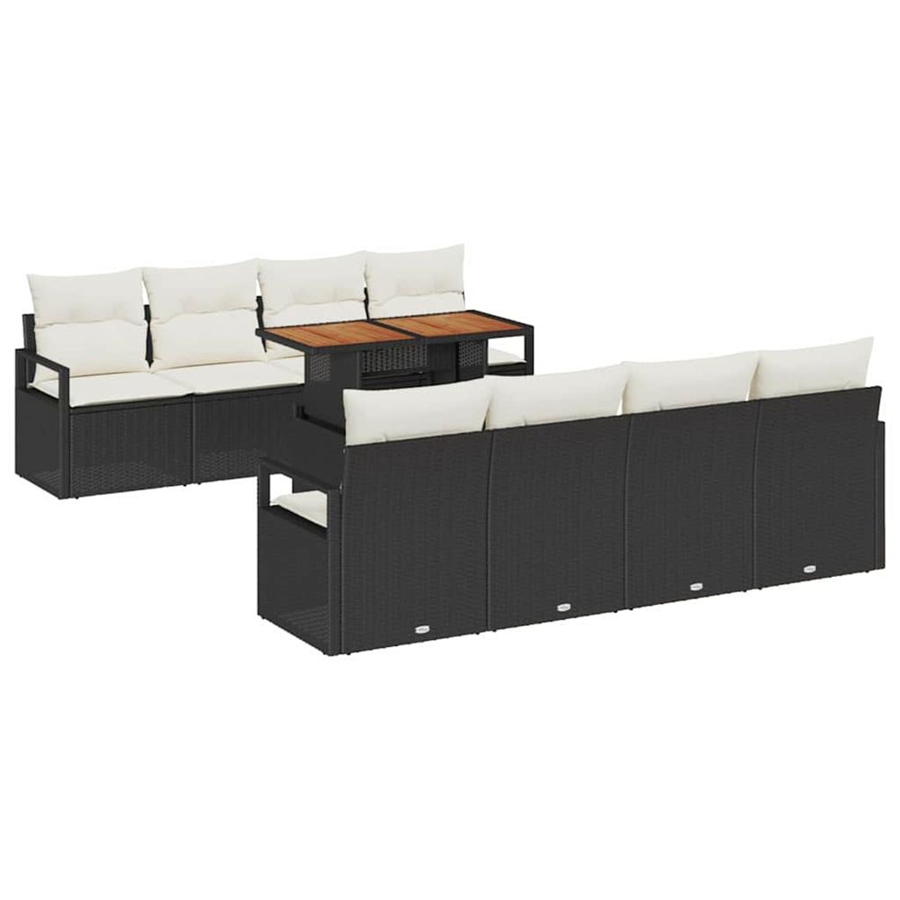 Ensemble de canapé de jardin 9 pc 8-nombre de places
