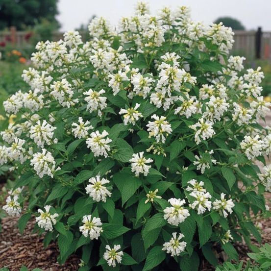 Herbe aux chats - menthe des chats white dreams, nepeta lot de 9 godets