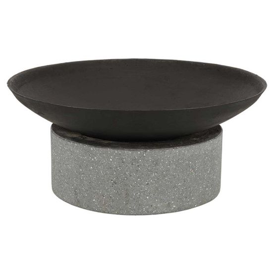 Brasero en fonte et granit anneau 59.6 x 26.5 cm