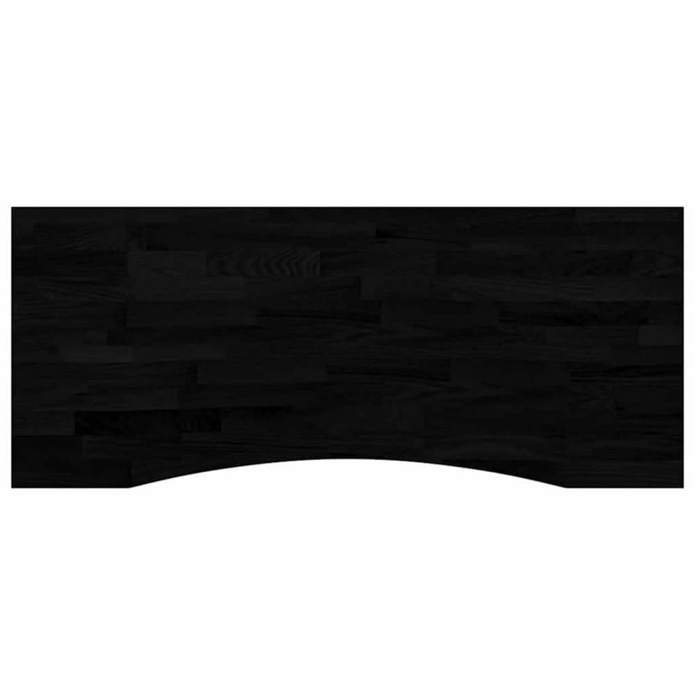 Dessus de bureau marron foncé bois chêne massif rectangulaire