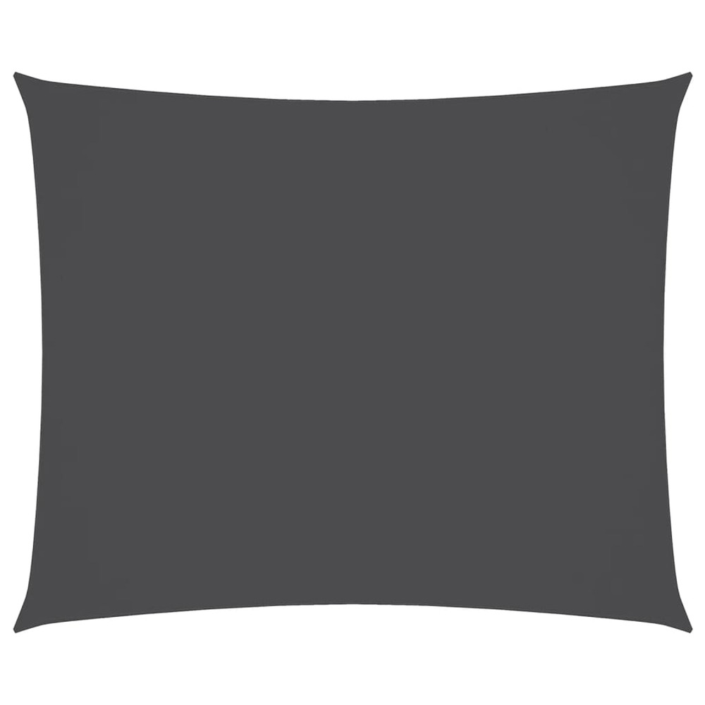 Voile de parasol tissu oxford rectangulaire 4x5 m anthracite