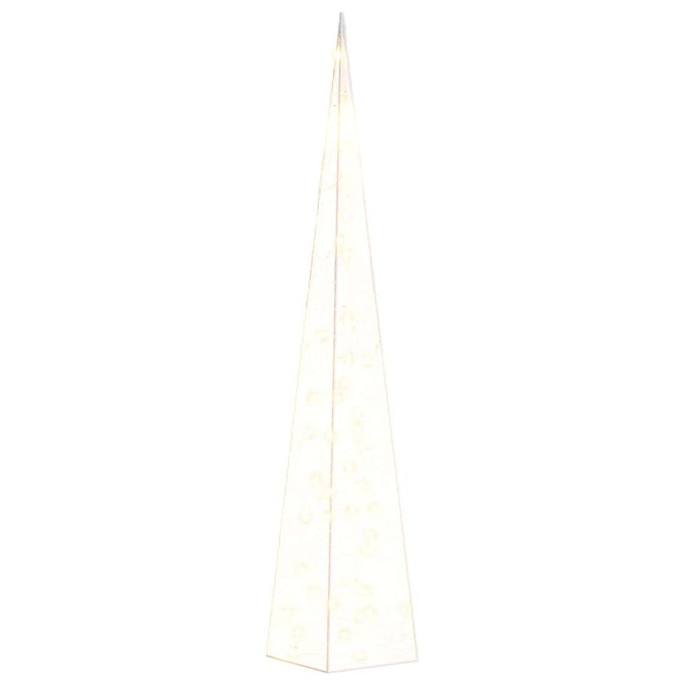Cône lumineux décoratif à led acrylique blanc chaud 90 cm