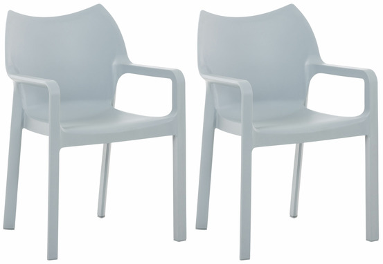 Set de 2 chaises empilables diva