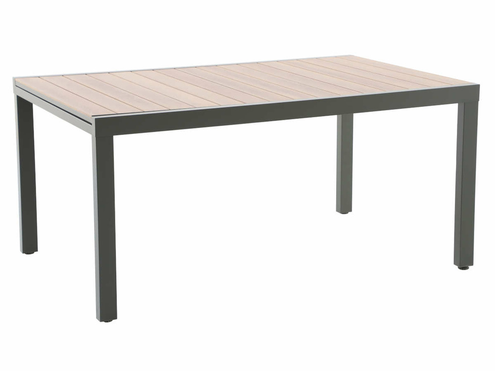 Table de jardin rectangulaire extensible alu pineda verte