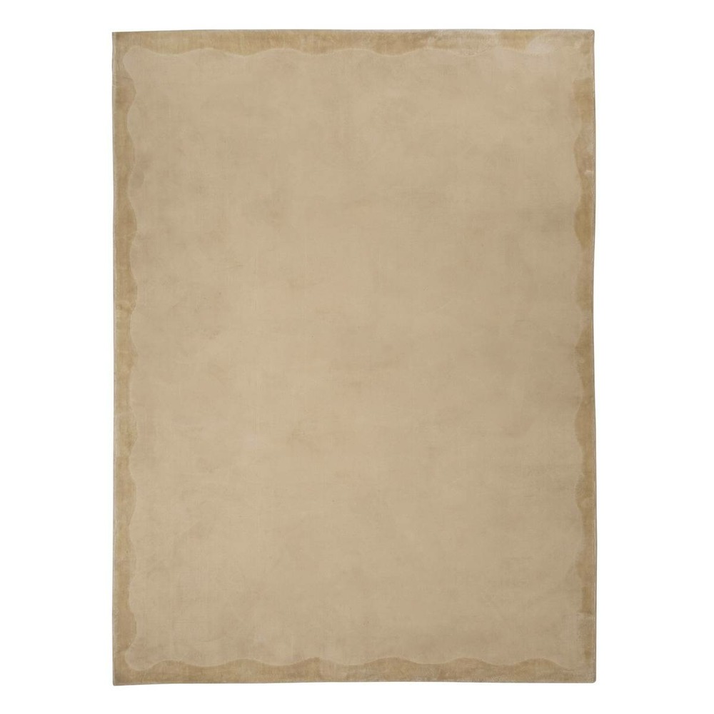 Tapis effet laine cherry blanc chaud d150x1cm