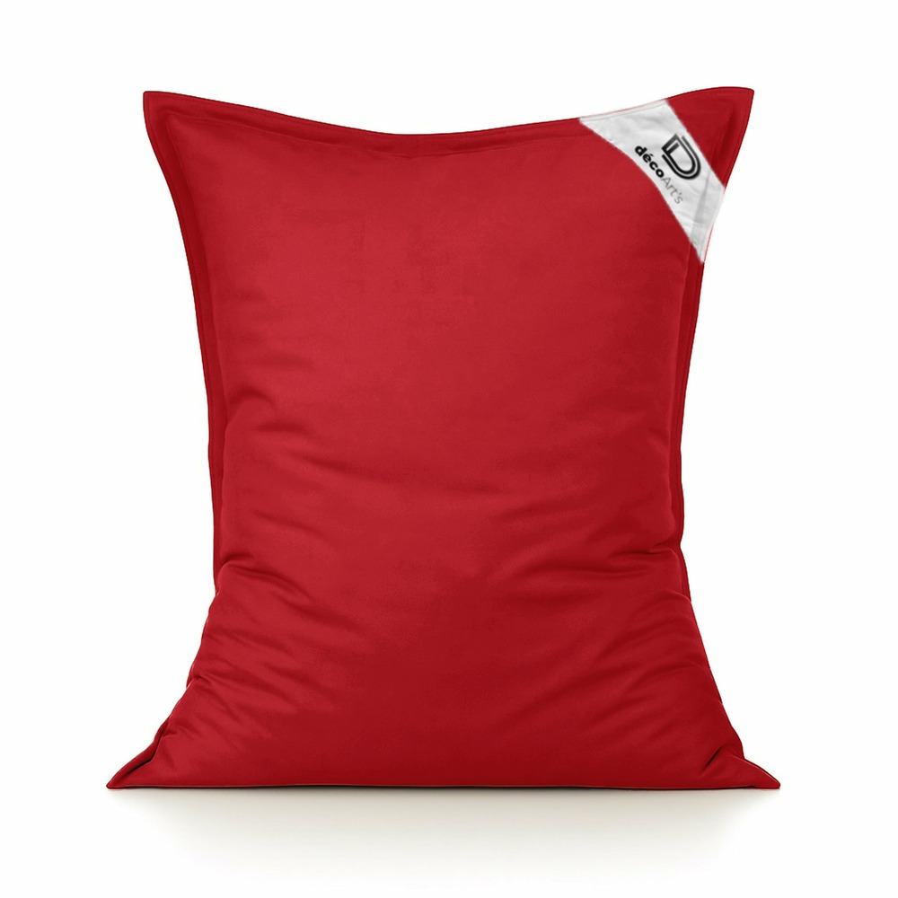 Housse pour pouf géant xl 120x80cm - rouge piment
