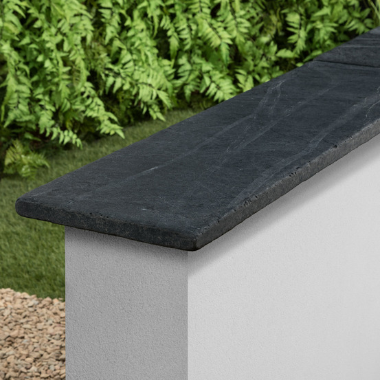 Couvertine ardoise noire vieillie 100x30x3 cm (à l'unité) - ro'ma nature