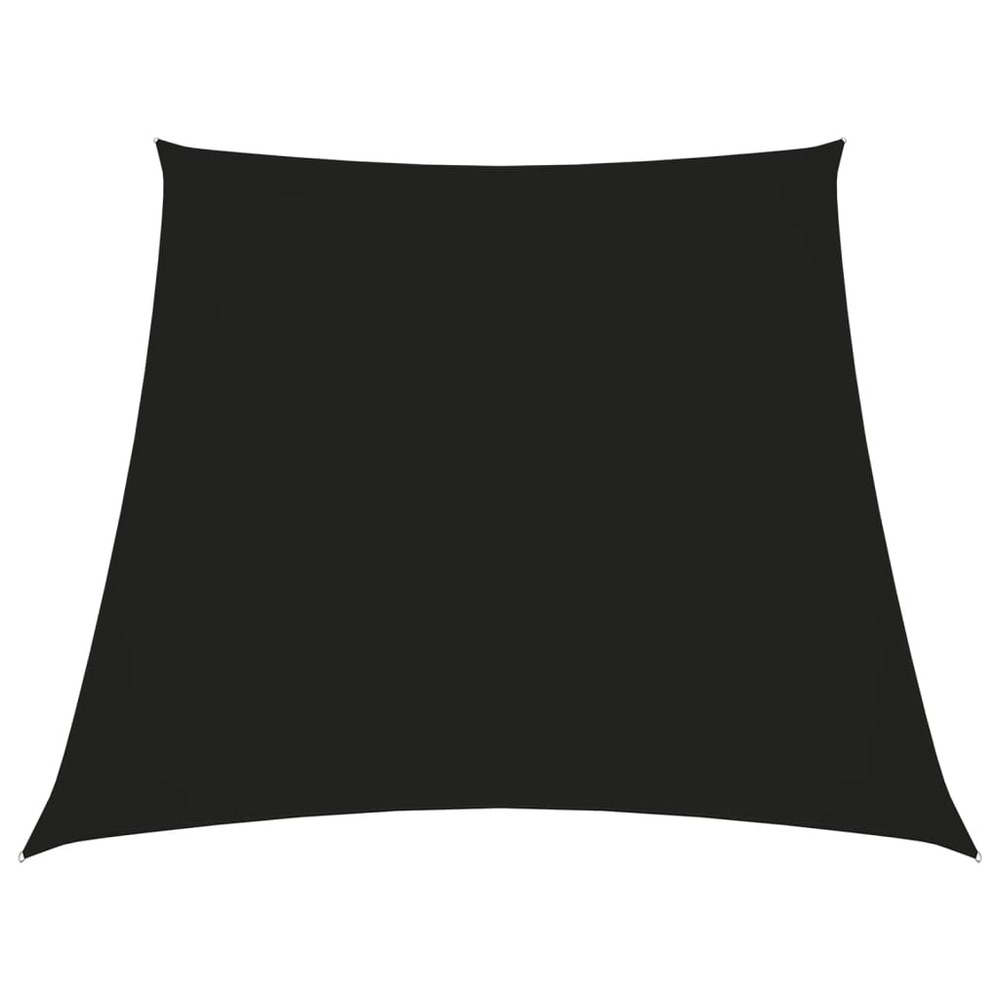 Voile d'ombrage parasol tissu oxford trapèze 3/5 x 4 m noir