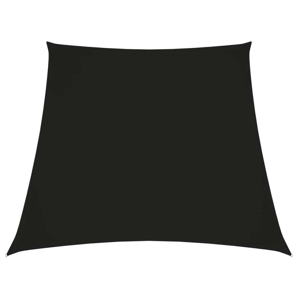Voile d'ombrage parasol tissu oxford trapèze 3/5 x 4 m noir