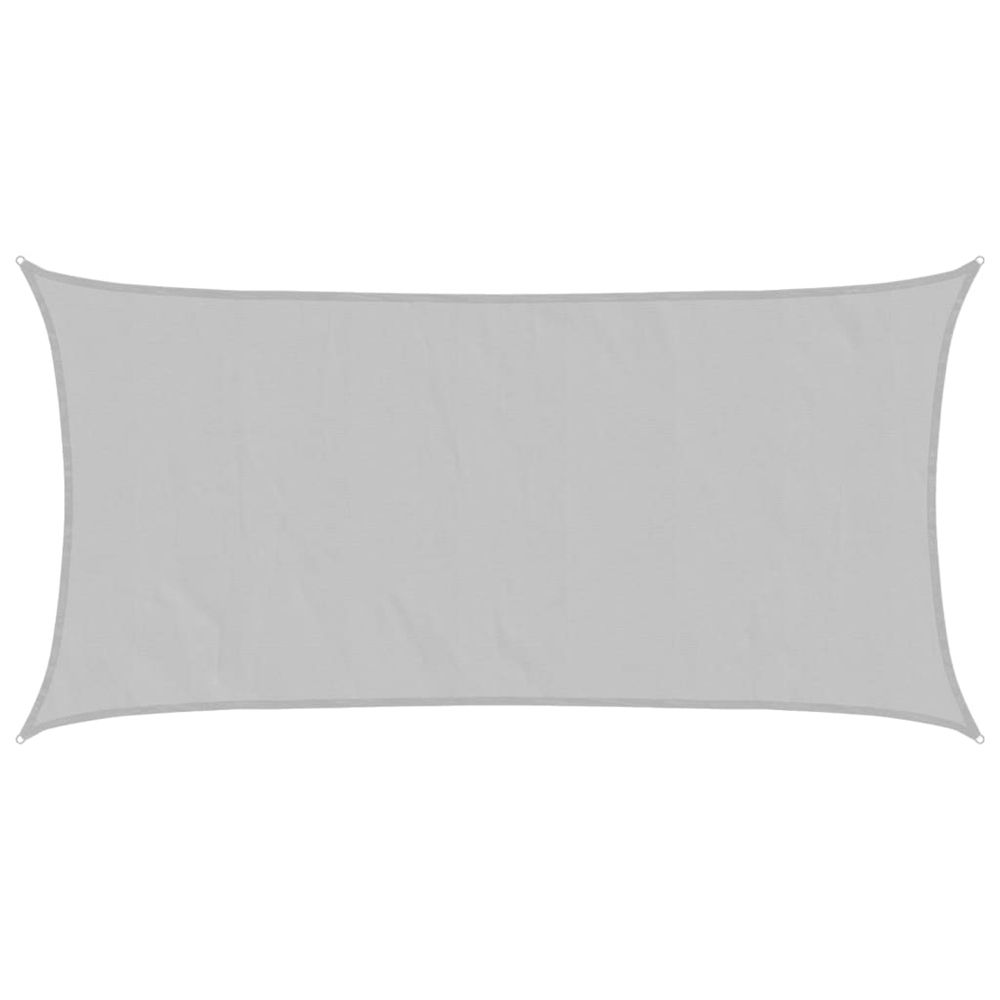 Voile d'ombrage gris clair 4x2 m 100% polyester oxford