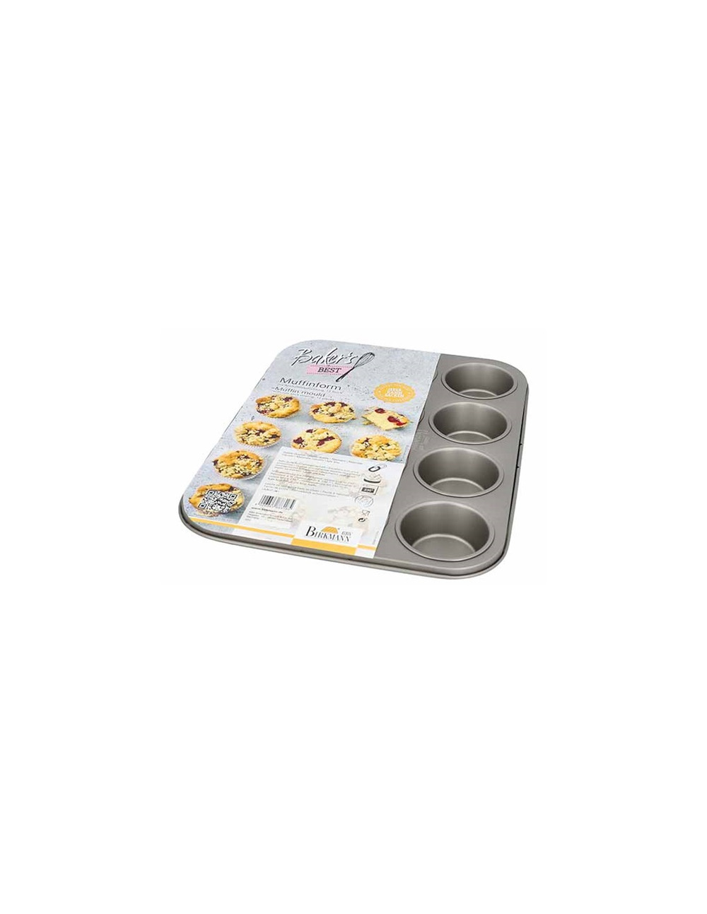 4 bakers best moule 12 muffins 35,5 x 27,2 x 3 cm - birkmann