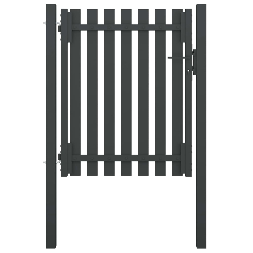 Portail de jardin en acier 100x100 cm anthracite