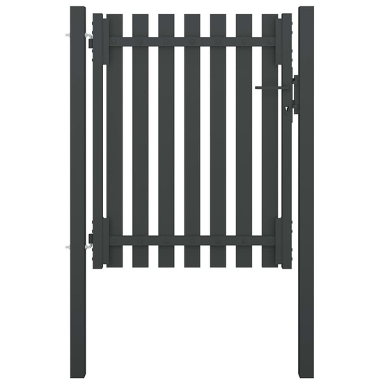 Portail de jardin en acier 100x100 cm anthracite