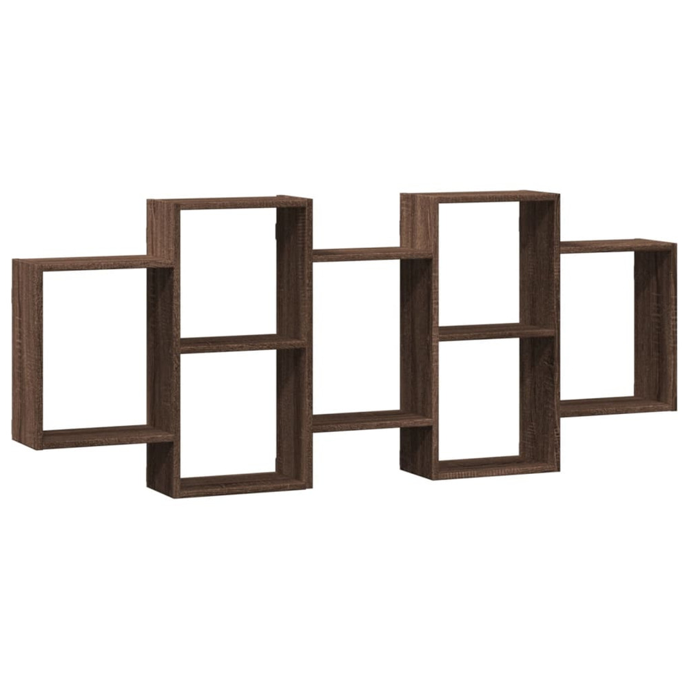 Étagère murale chêne marron 159x18x65 cm bois d'ingénierie