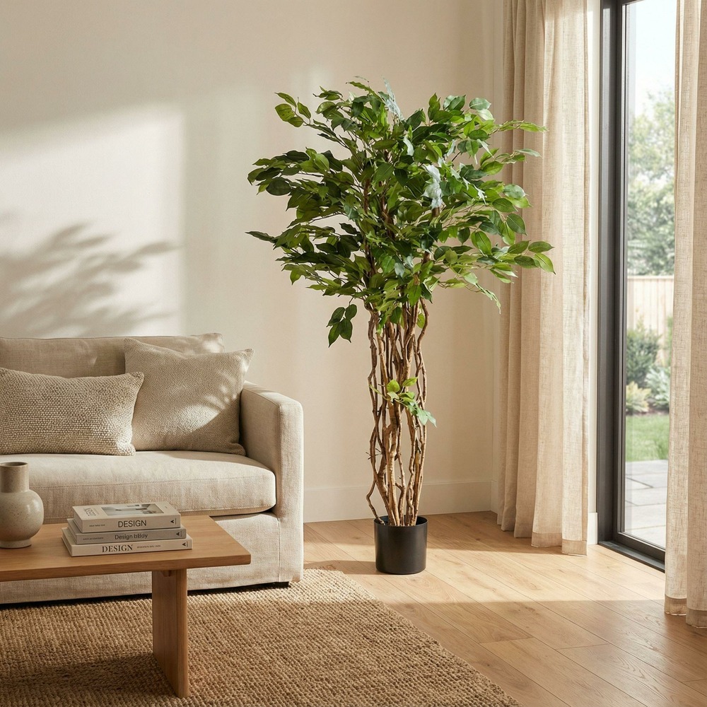 Ficus liane arbuste plante artificielle h140 cm