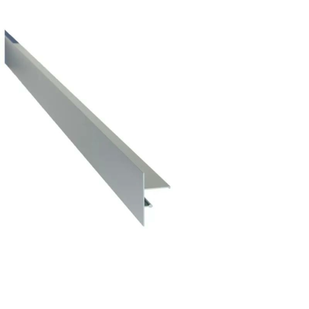 Profilé de finition clipsable pour terrasse sur plots - jouplast - gris - 100 mm -