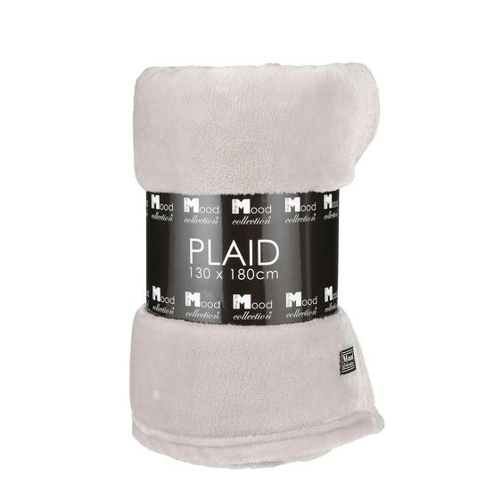 In the mood collection famke plaid en polaire - l180 x l130 cm - beige