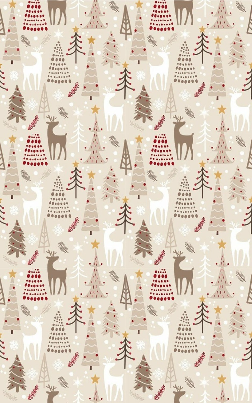 Tapis d'intérieur noël 50 x 80 cm - beige