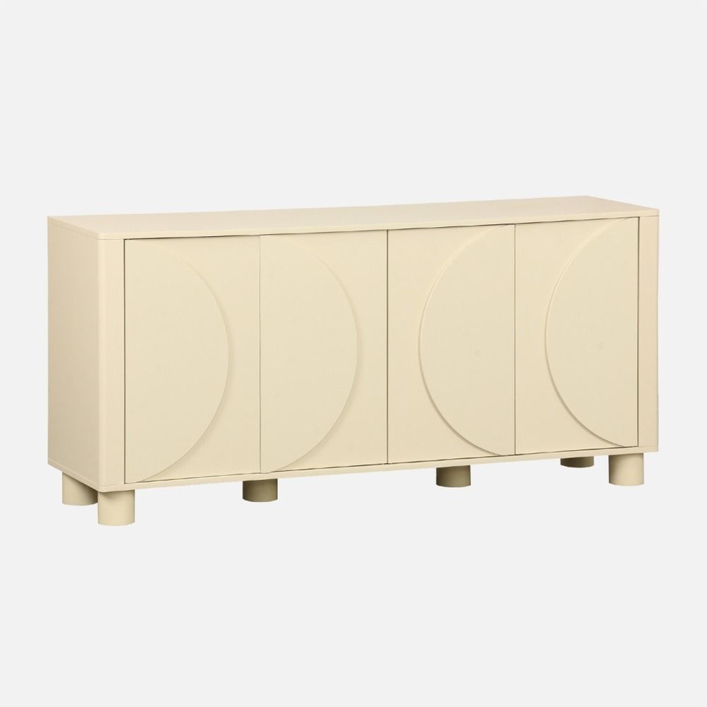 Buffet décor bois 4 portes 155cm pondi