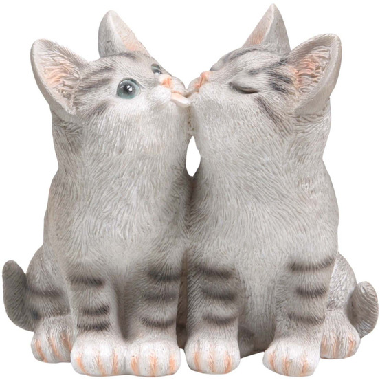 Chats en résine 18x12x17 cm