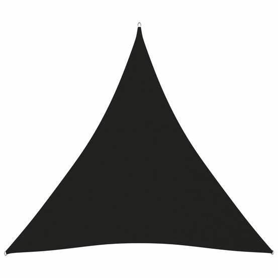 Voile toile d'ombrage parasol tissu oxford triangulaire 5 x 5 x 5 m noir
