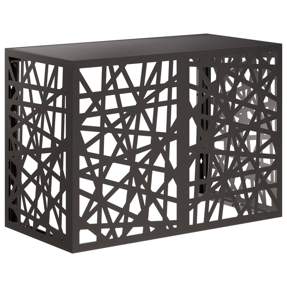 Housse de climatiseur noir 100 x 50 x 70 cm acier