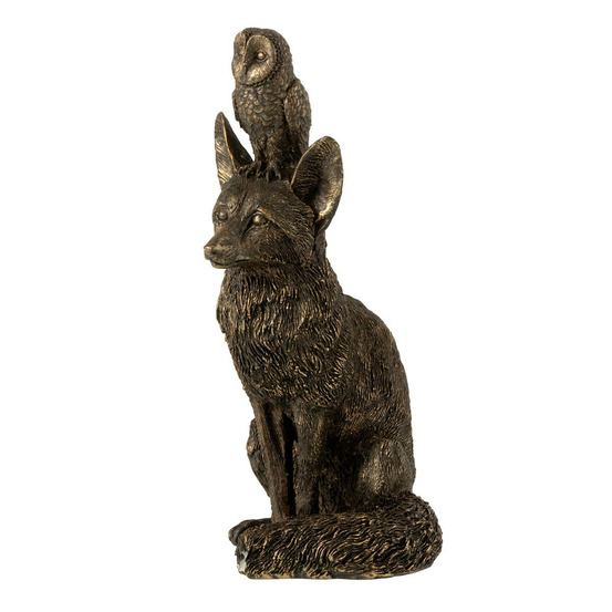 Statuette renard en résine