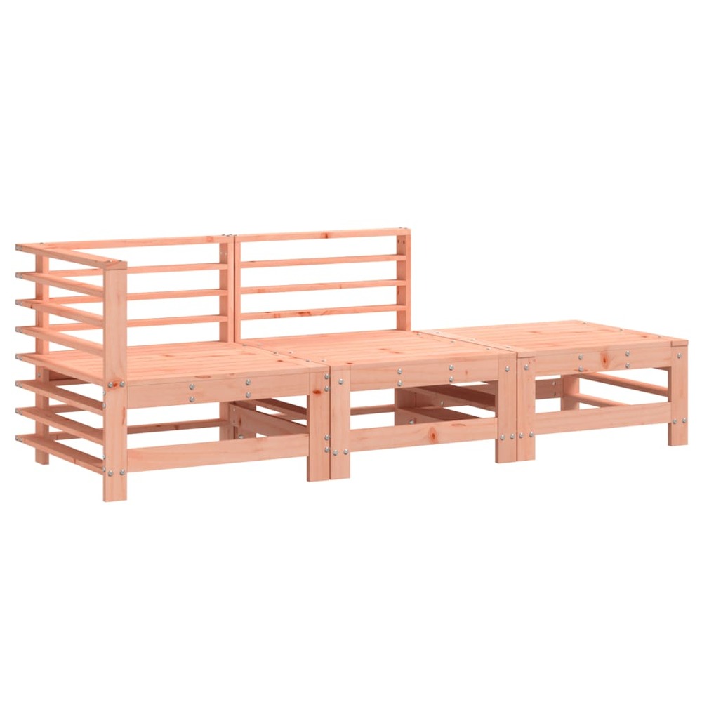 Salon de jardin 3 pcs bois massif douglas