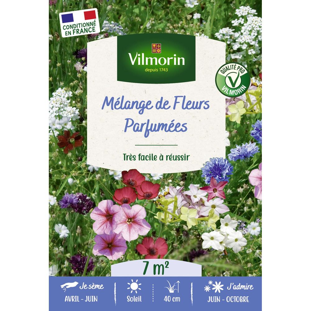 Fleurs parfumées - 7 m² - mélange de fleurs