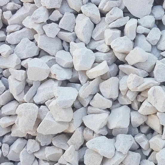 Pack 14m² gravillon calcaire super blanc ø 6/14 mm (28 x sac de 25kg +/- 700kg ) - livraison standard