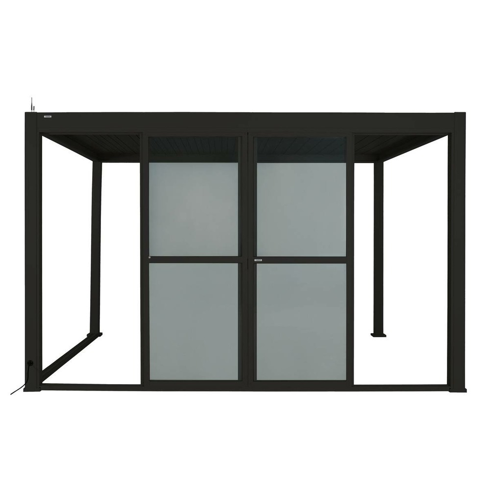 Portes coulissantes pour pergola evora gris graphite